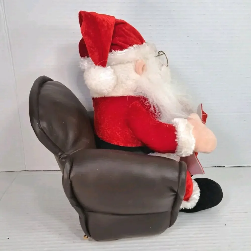 Trim A Home 2008 Animated Storytelling Santa Leather Chair Tells Story Moves